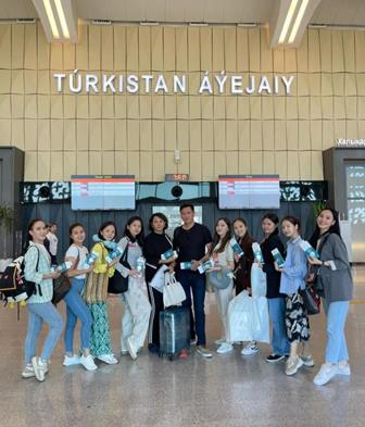The Karakoz dance Ensemble of the Mukhtar Auezov South Kazakhstan University made a trip to Turkey.